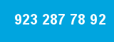923 287 78 92